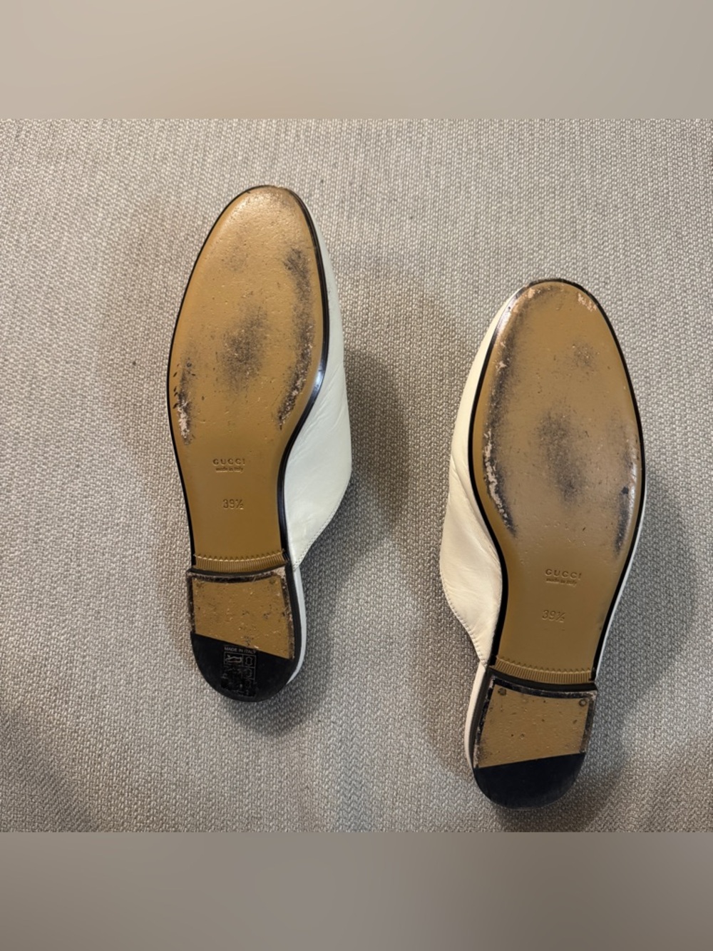Gucci Princetown Leather Slipper White - Picture 7 of 11